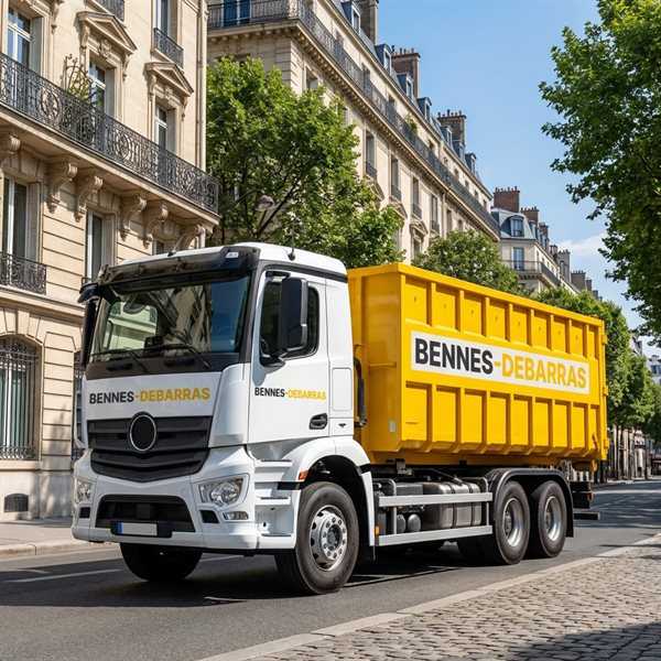 Camion de location de benne Bennes-Debarras Lyon